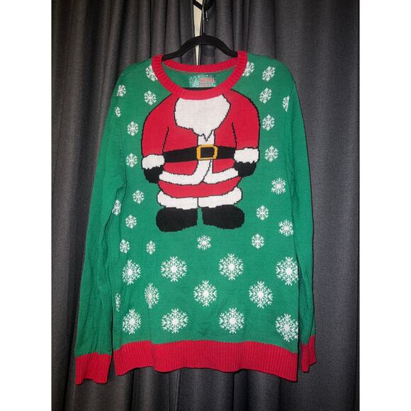 Ugly Christmas Sweater Sweaters - Ugly Christmas Sweater Xmas Size Large